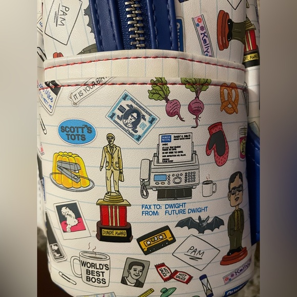 Loungefly the Office Dunder Mifflin Mini Backpack Rare HTF - Picture 8 of 16
